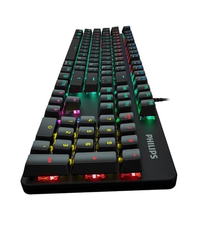 PHILIPS G401 Gaming Mechanical Blue Switch Keyboard Wired USB Full Mixed Light view 4