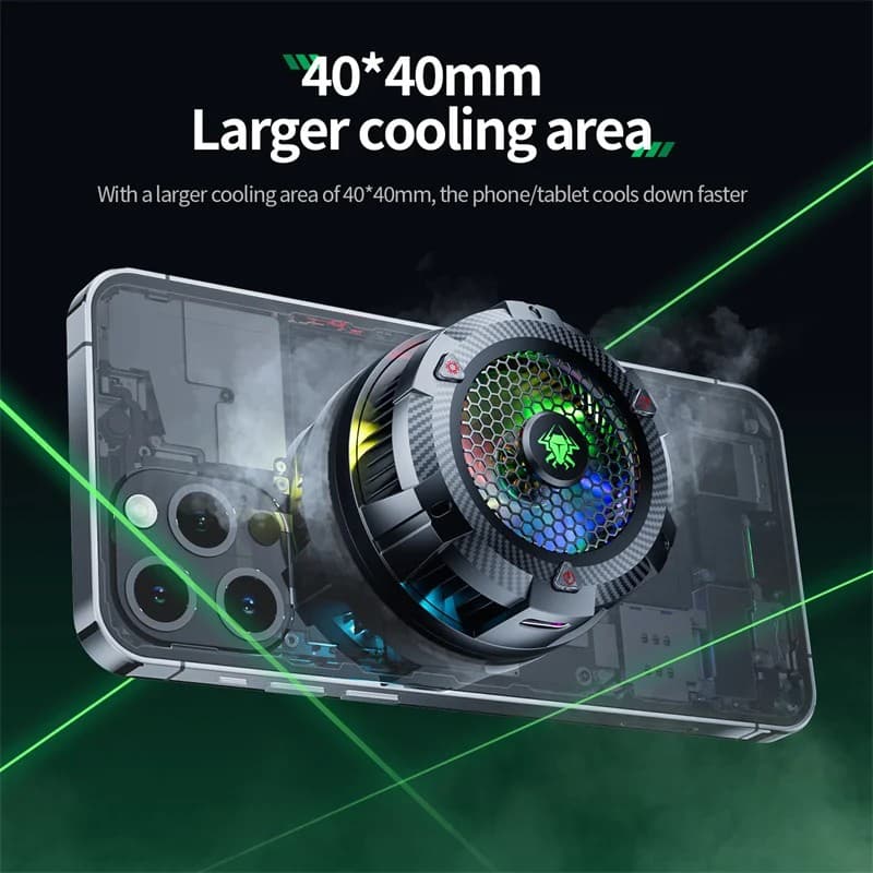 PLEXTONE EX1 Pro RGB Professional Game Player Hurricane Turbofan Magnetic Mobile Phone Radiator view 2