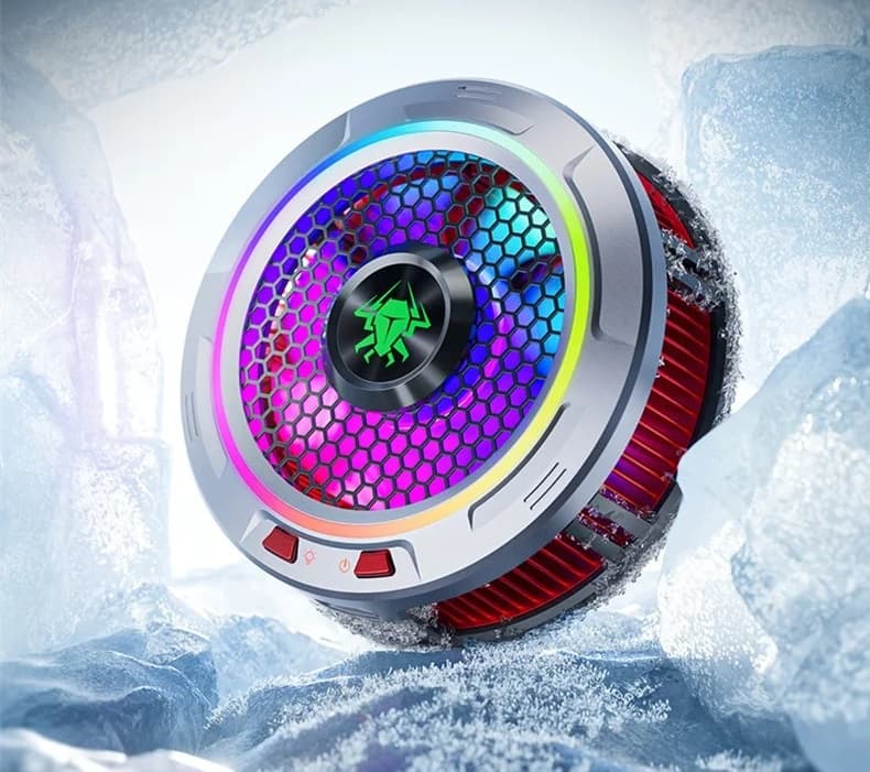PLEXTONE EX3 Pro Magnetic Flat Panel Radiator 36W High Power Semiconductor Refrigeration Mobile Phone Cooling Fan RGB Light view 1
