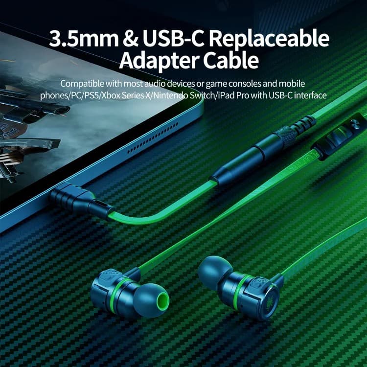 Plextone G20 Mark IV Metal Bass Magnetic Noise Cancelling Gaming Earphone Type C And 3.5MM view 4