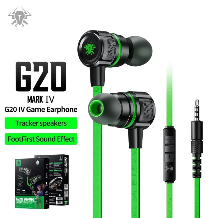 Plextone G20 Mark IV Metal Bass Magnetic Noise Cancelling Gaming Earphone Type C And 3.5MM view 1