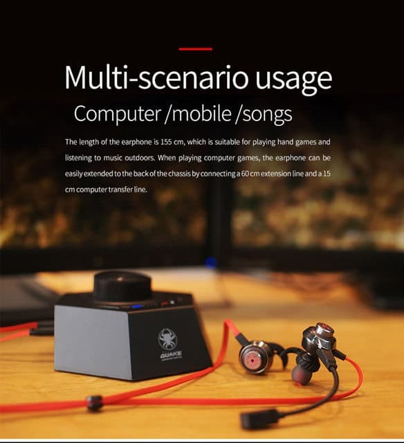 PLEXTONE G50 Quake Vibration Gaming Earphones with DSP Sound & Detachable Mic view 4