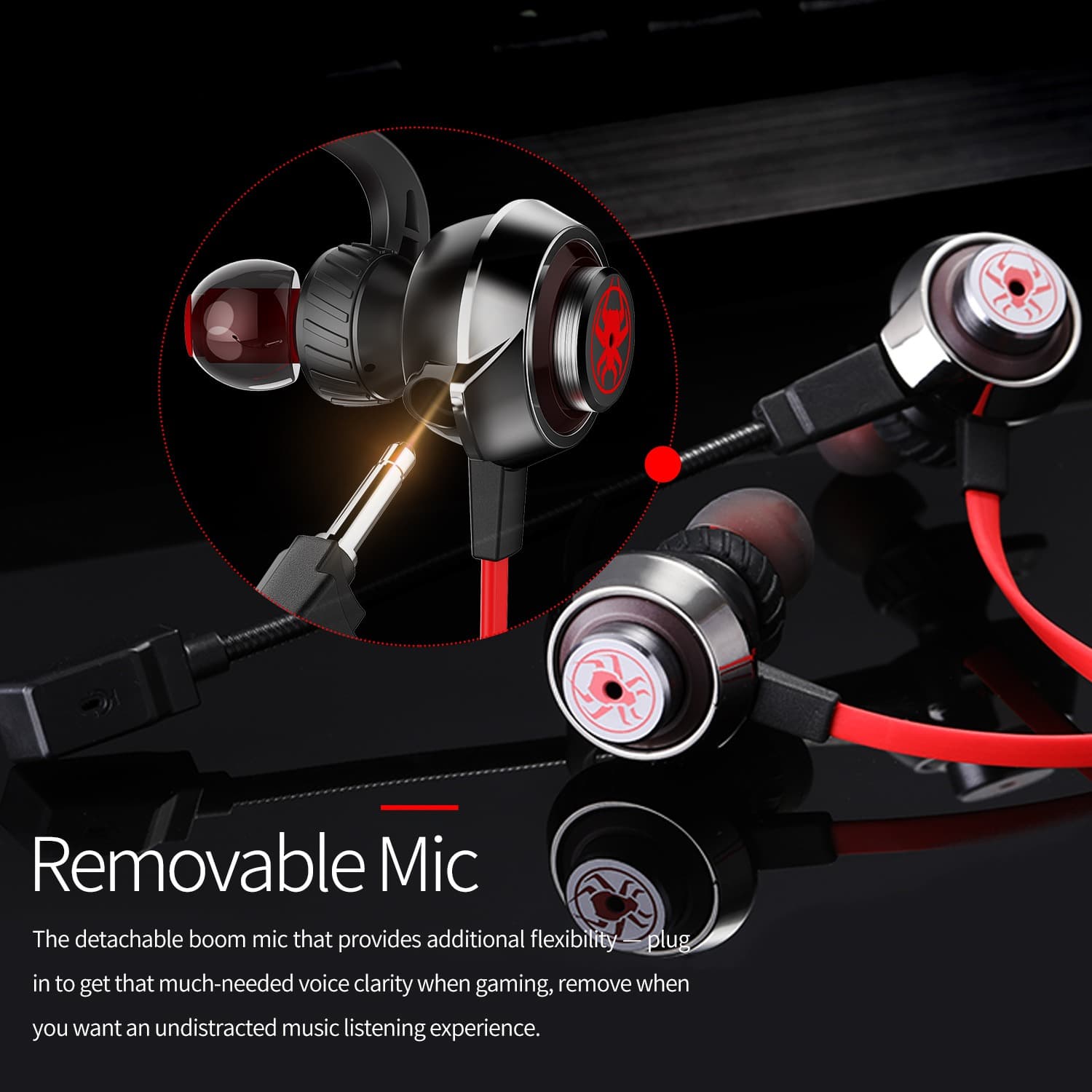 PLEXTONE G50 Quake Vibration Gaming Earphones with DSP Sound & Detachable Mic view 2