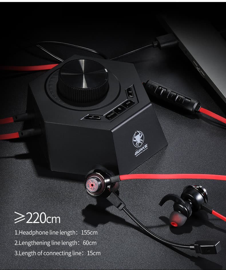 PLEXTONE G50 Quake Vibration Gaming Earphones with DSP Sound & Detachable Mic view 3