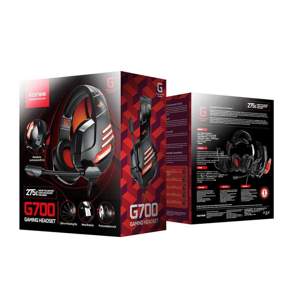 PLEXTONE G700 Gaming Headset Super Lightweight With Mic For Smartphone PC XBOX PS4 view 3