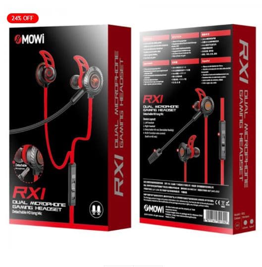 Plextone Mowi RX1 Gaming Headset With Dual Microphone view 4