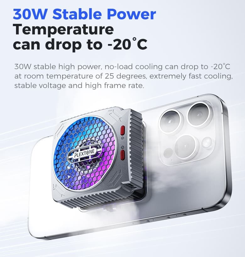 PLEXTONE MX2 30 Watt Tablet Pad Mobile Cooler Magnetic Semiconductor Cooling view 3
