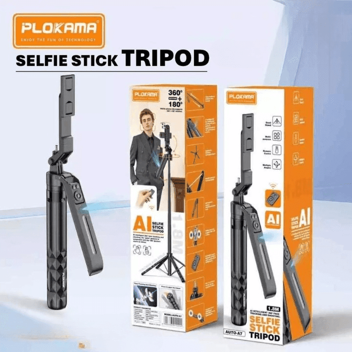 PLOKAMA A7 AI Auto Face Tracking Tripod 1.8M With Remote view 5