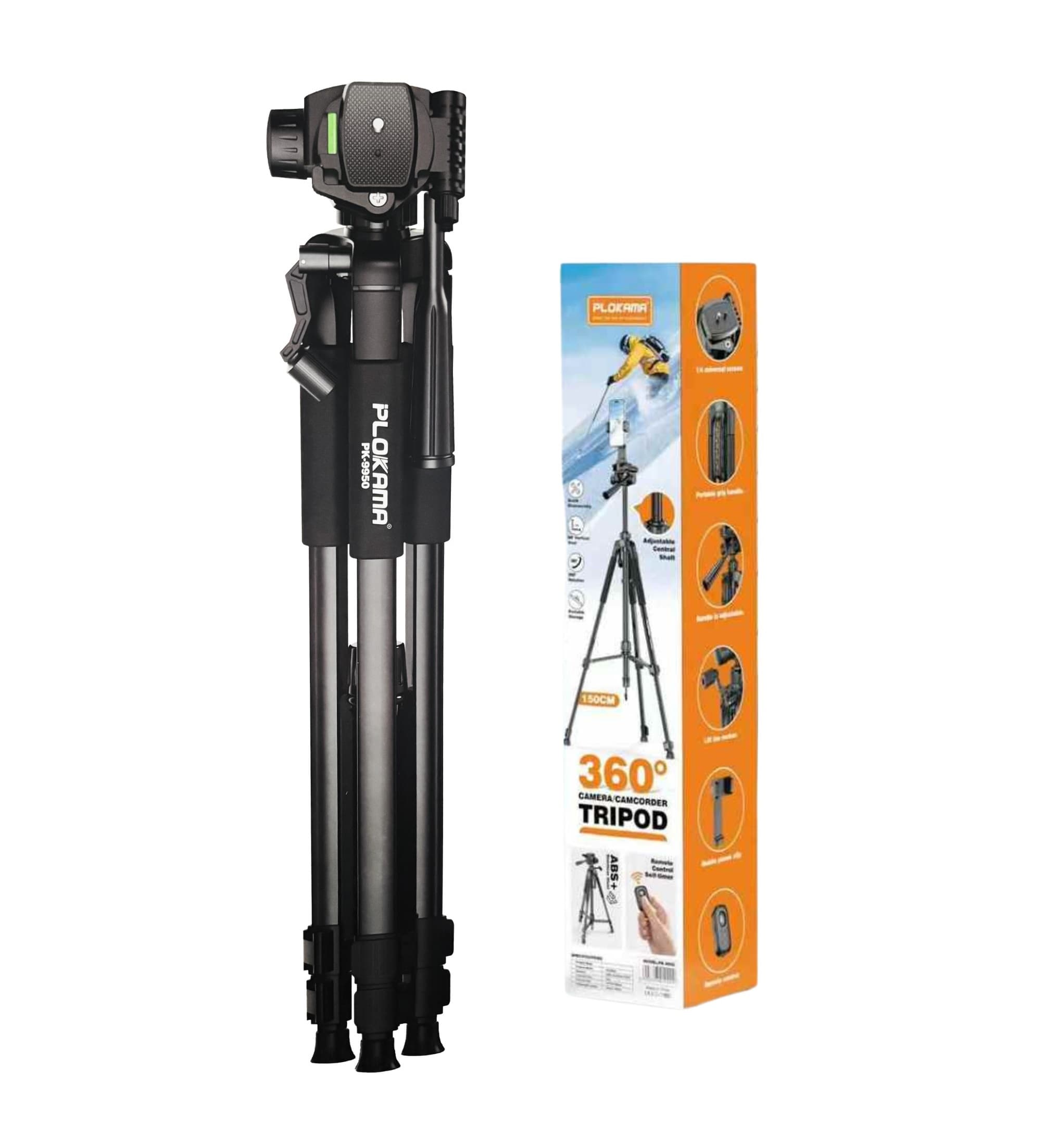 Plokama PK 9950 1.5m Professional Tripod view 4
