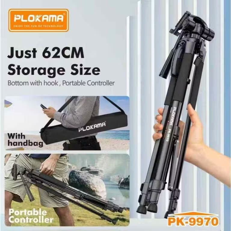 PLOKAMA PK 9970 Professional Tripod For DSLR Camera Mobile view 1