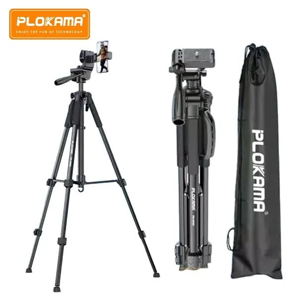 PLOKAMA PK 9990 Professional Tripod Stand for Camera And Mobile Phones view 1