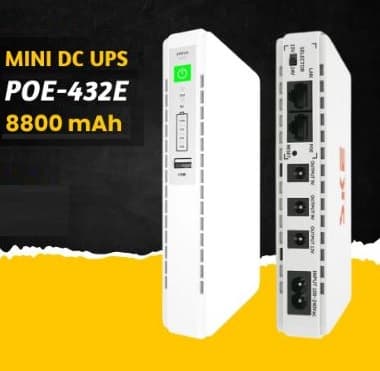 POE 432E Mini DC UPS Router Backup 8800mah view 1