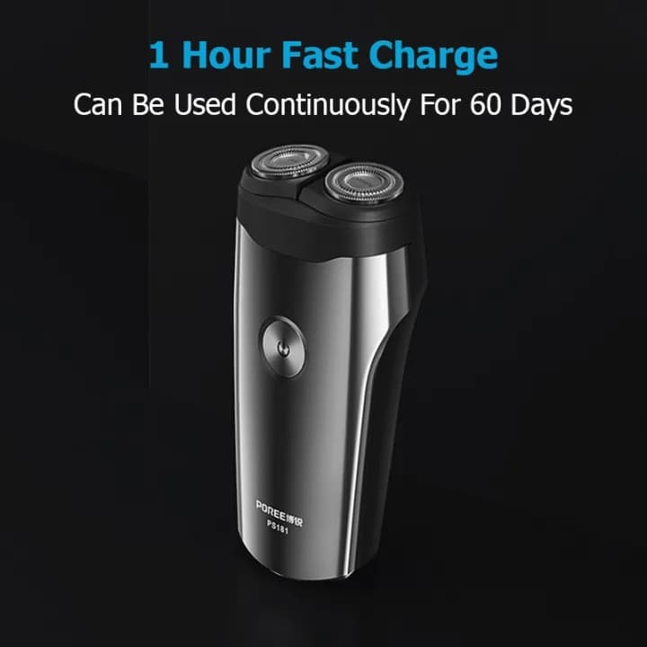 Poree PS181 Rechargeable Dual Head Portable Electric Razor Shaver For Men view 2