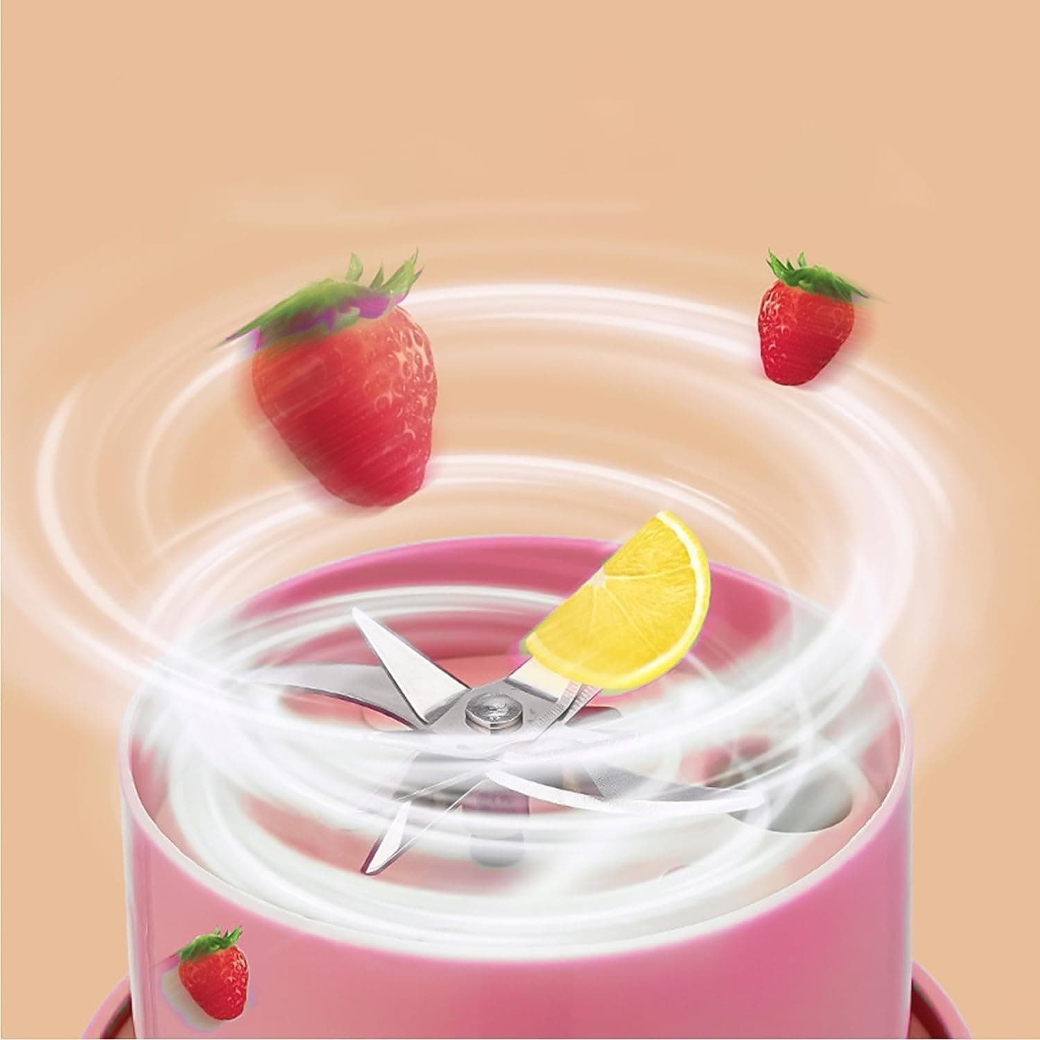 Portable Crusher Juicer With Handle & Straw USB Rechargeable 420 ML view 3
