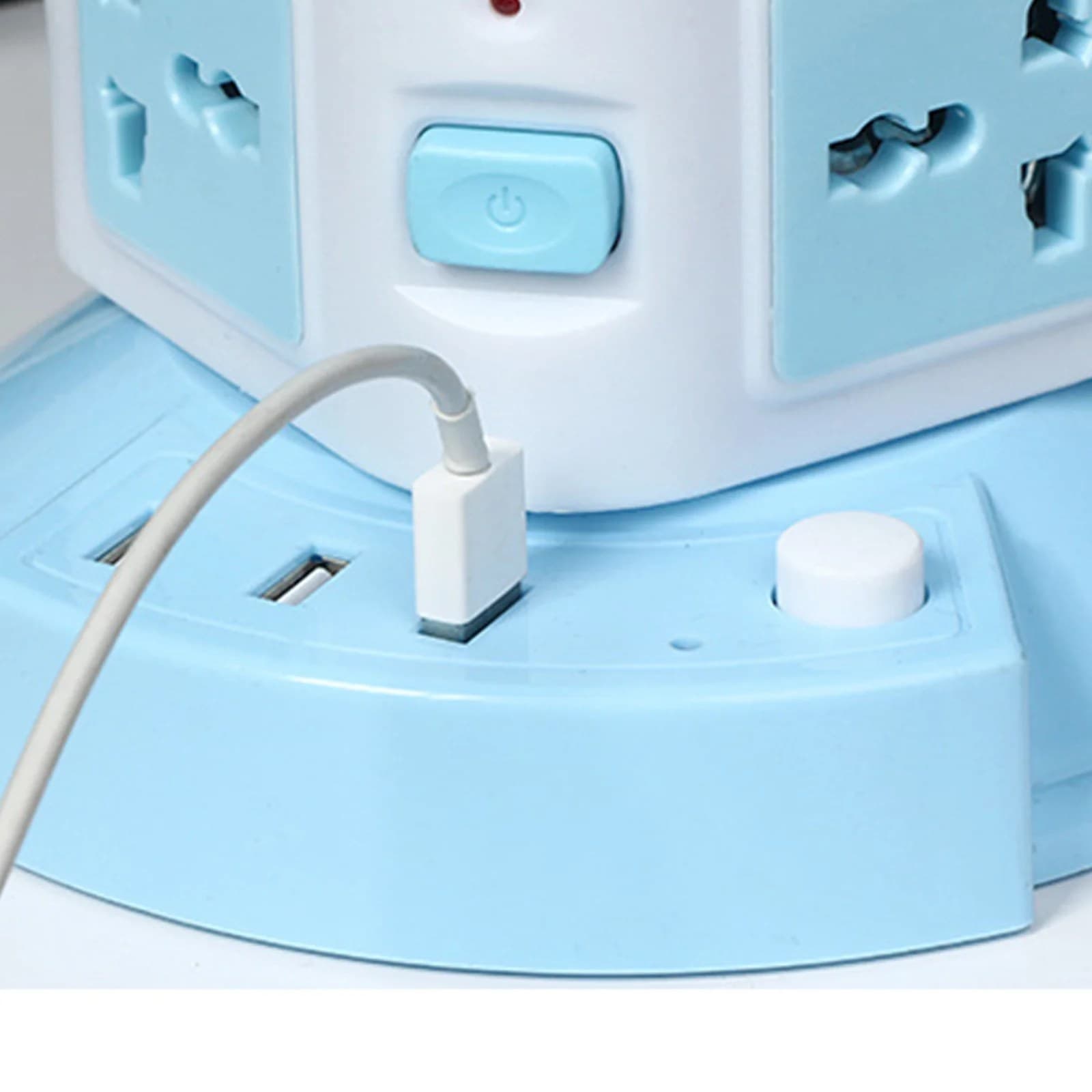 Power Strip Tower Socket With 3 USB Ports 12 Universal Socket Plugs view 4