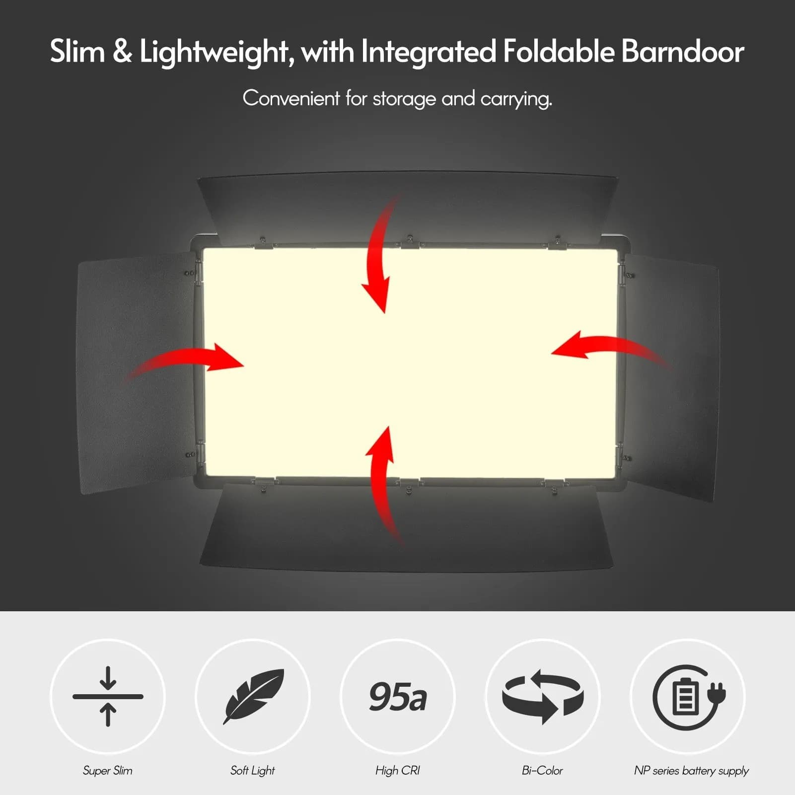 Pro LED 800 LED Video Light Professional Photography view 2