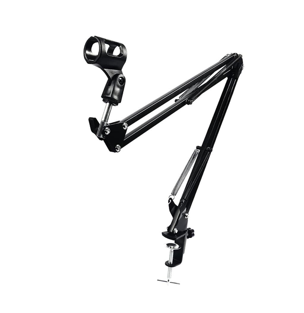 Professional Recording Microphone Stand Black Boom Suspension Scissor Arm view 1