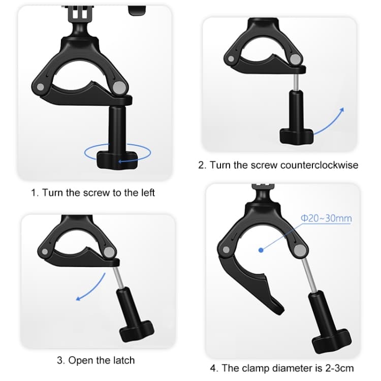 PULUZ PU858 Bike Cycling Bracket Mount With Phone Clamp For Phone & Sports Camera view 2