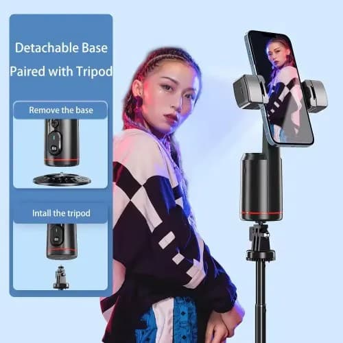 Q02 360° Auto Face Tracking Selfie Stick Tripod view 3