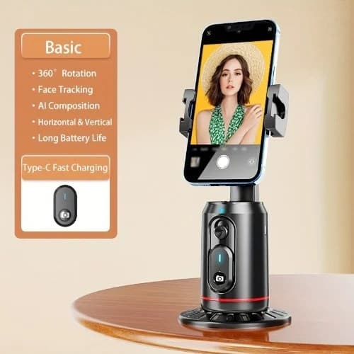 Q02 360° Auto Face Tracking Selfie Stick Tripod view 1