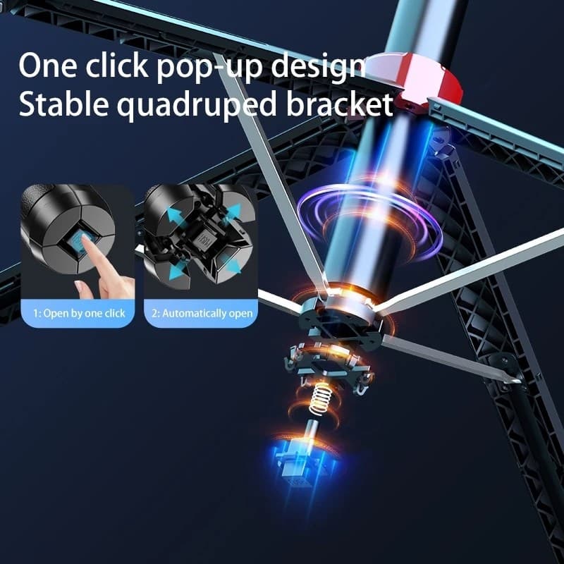 Q185 Face Tracking Handheld Selfie Stick Mobile Action Camera Tripiod Stand view 5