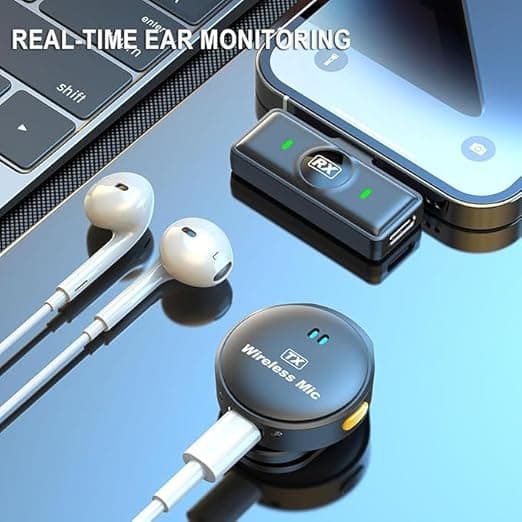 Q8 Wireless Microphone Lapel Mic Type C / iP view 3