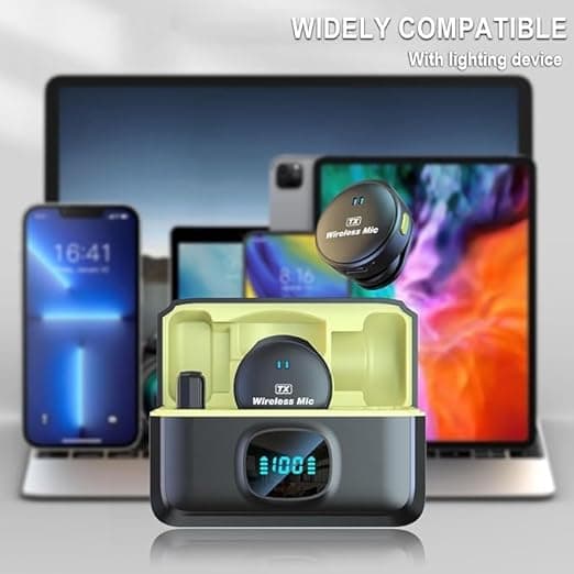Q8 Wireless Microphone Lapel Mic Type C / iP view 5