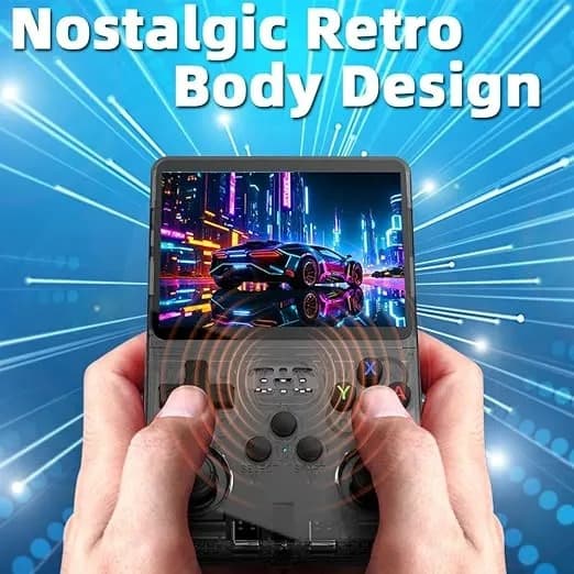 R36S Retro Handheld Game Console 3.5″ IPS Screen Pocket Player 64GB Preloaded Games view 2