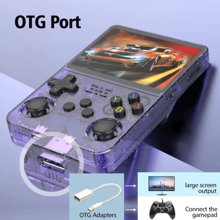 R36S Retro Handheld Game Console 3.5″ IPS Screen Pocket Player 64GB Preloaded Games view 4