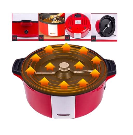 RAF R9003 700 Watt Hot Air Circulation Electric Popcorn Maker view 2