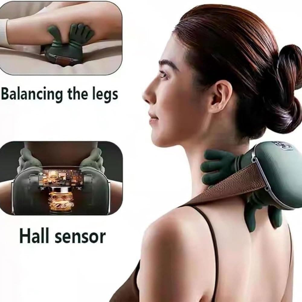 Rechargeable Comfort Neck & Back Wrap with Heat – Cordless Design view 5