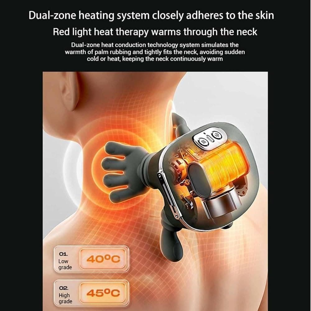 Rechargeable Comfort Neck & Back Wrap with Heat – Cordless Design view 2
