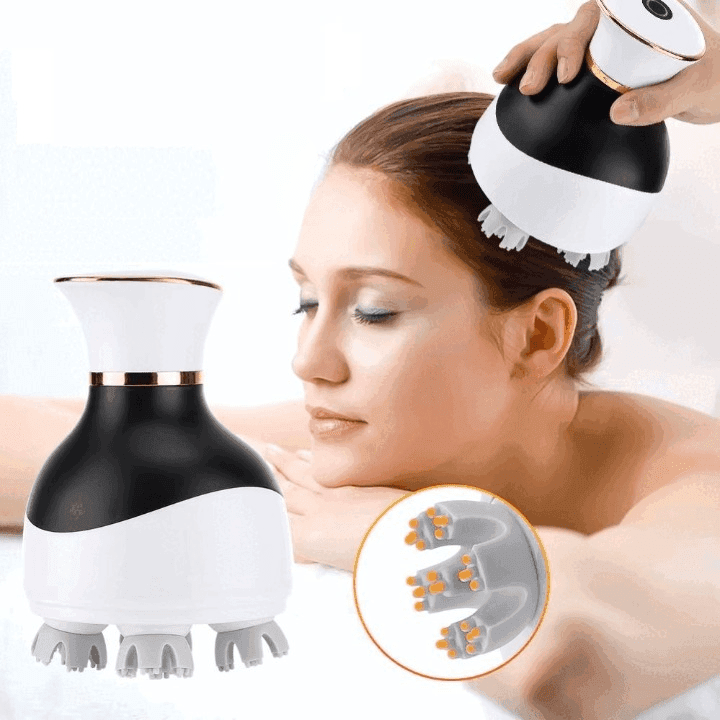 Rechargeable Deep Kneading Scalp Massager 3D Head Massager view 1