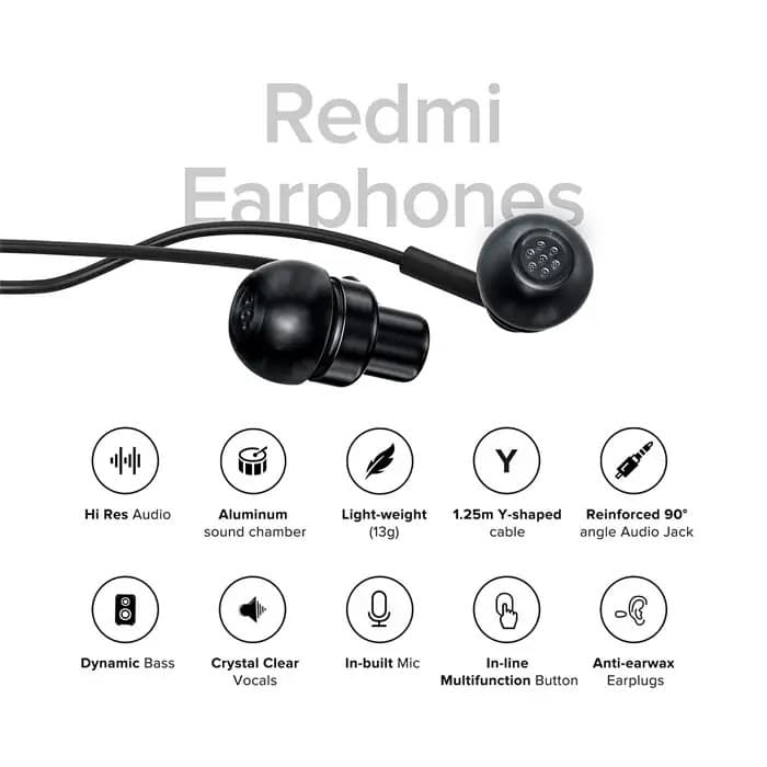 Redmi Wired Earphone With Mic view 2