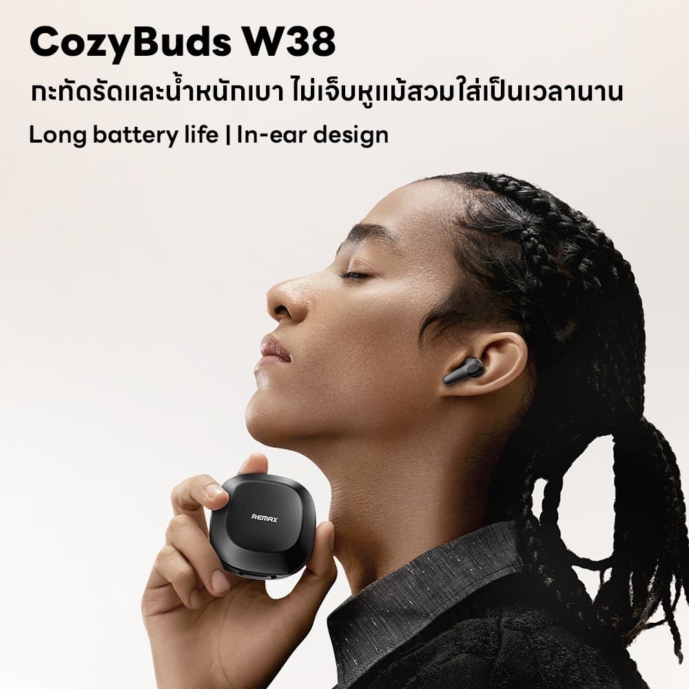 Remax CozyBuds W38 True Wireless Bluetooth Earbuds view 3
