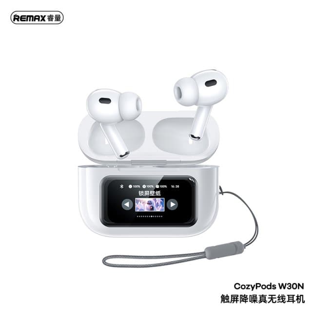 REMAX Cozypods W30N Noise Cancelling True Wireless Earbuds With Touch Screen view 1