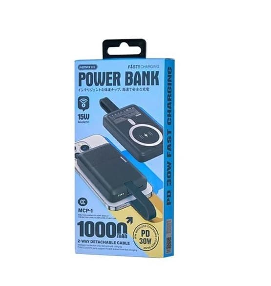 Remax MCP1 Magnetic Wireless Powerbank PD30W 10000mAh Fast Charging view 3