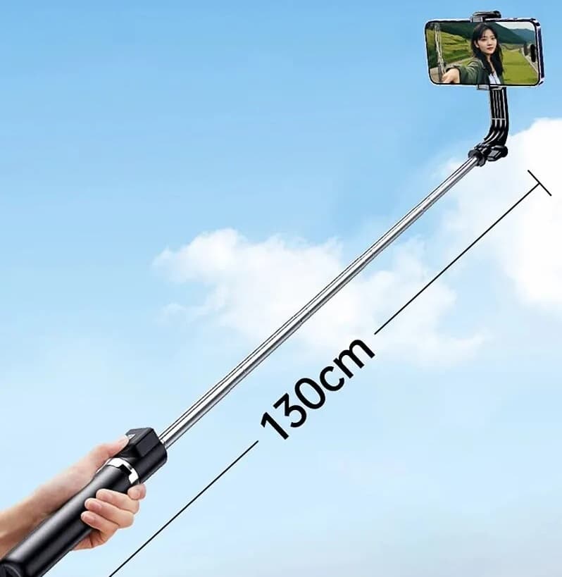 Remax P17 1.3M Selfie Stick Tripod With Wireless Bluetooth Remote Control 360 ° Rotation view 2