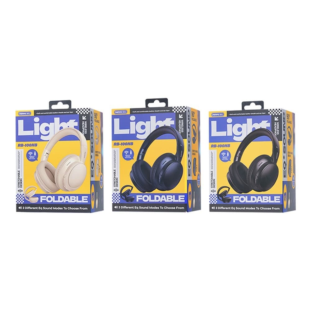REMAX RB 100HB Wireless Bluetooth Headphone Over Ear Foldable Headset view 4