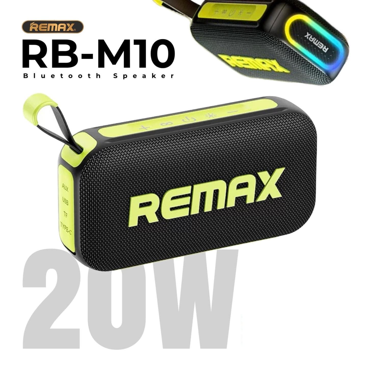 REMAX RB M10 Lighting 20W Waterproof Portable Wireless Speaker view 2