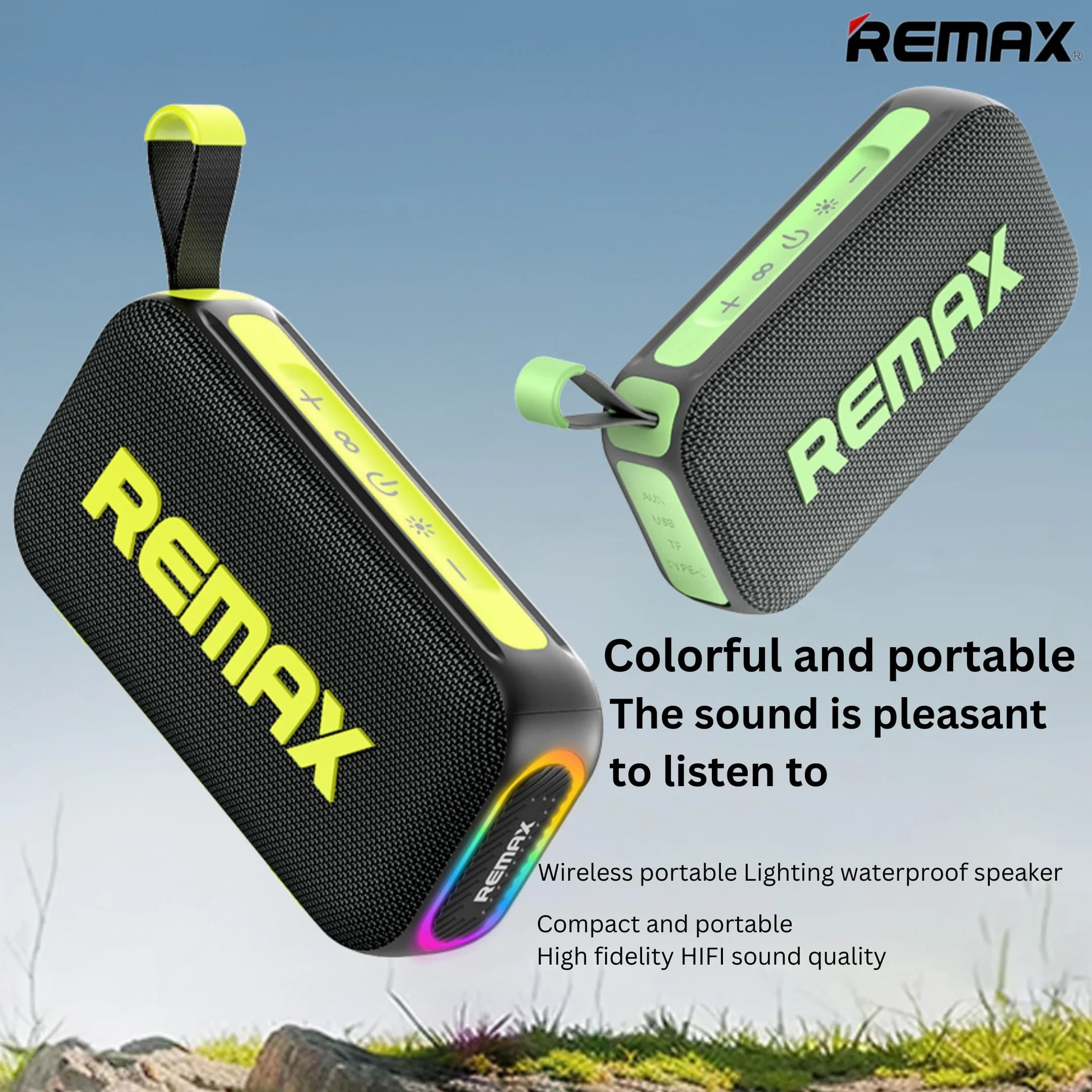 REMAX RB M10 Lighting 20W Waterproof Portable Wireless Speaker view 3