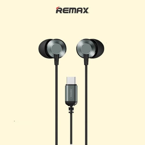 Remax RM 512A Type C Metal Wired Earphone For Music & Call view 1