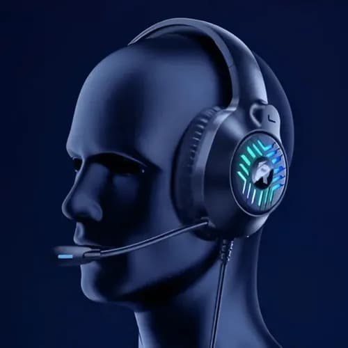 Remax RM 705 Wired RGB Gaming Headphone Headset With Mic view 4