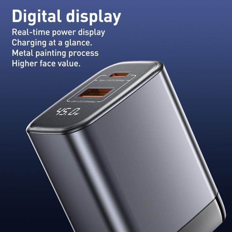 REMAX U2 AC67W GaN Fast Charger With Digital Display Dual USB & Type C Ports view 2
