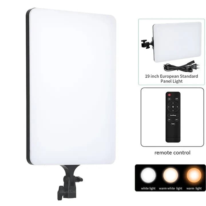 RL19 LED Video Panel Light With Tripod Stand And Remote view 2