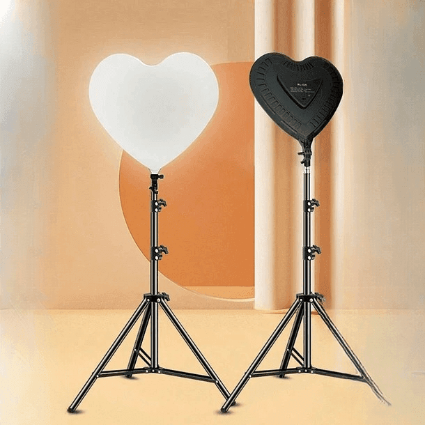 RL500 LED Heart Shape Ring Light 3 Color Modes, Dimmable view 1