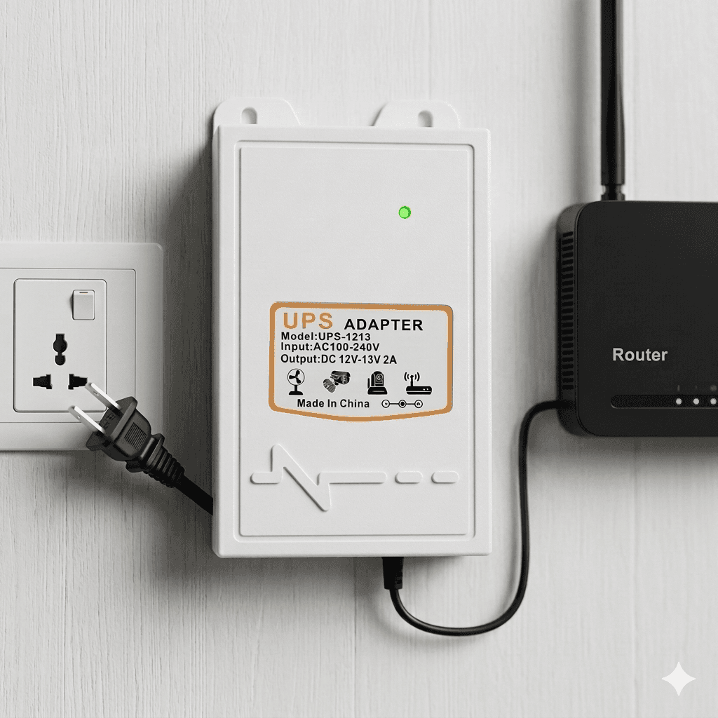 Router Backup UPS 2-3 Hours Backup 12 Volt 2A MAX Power Supply 2.5A Output DC view 1