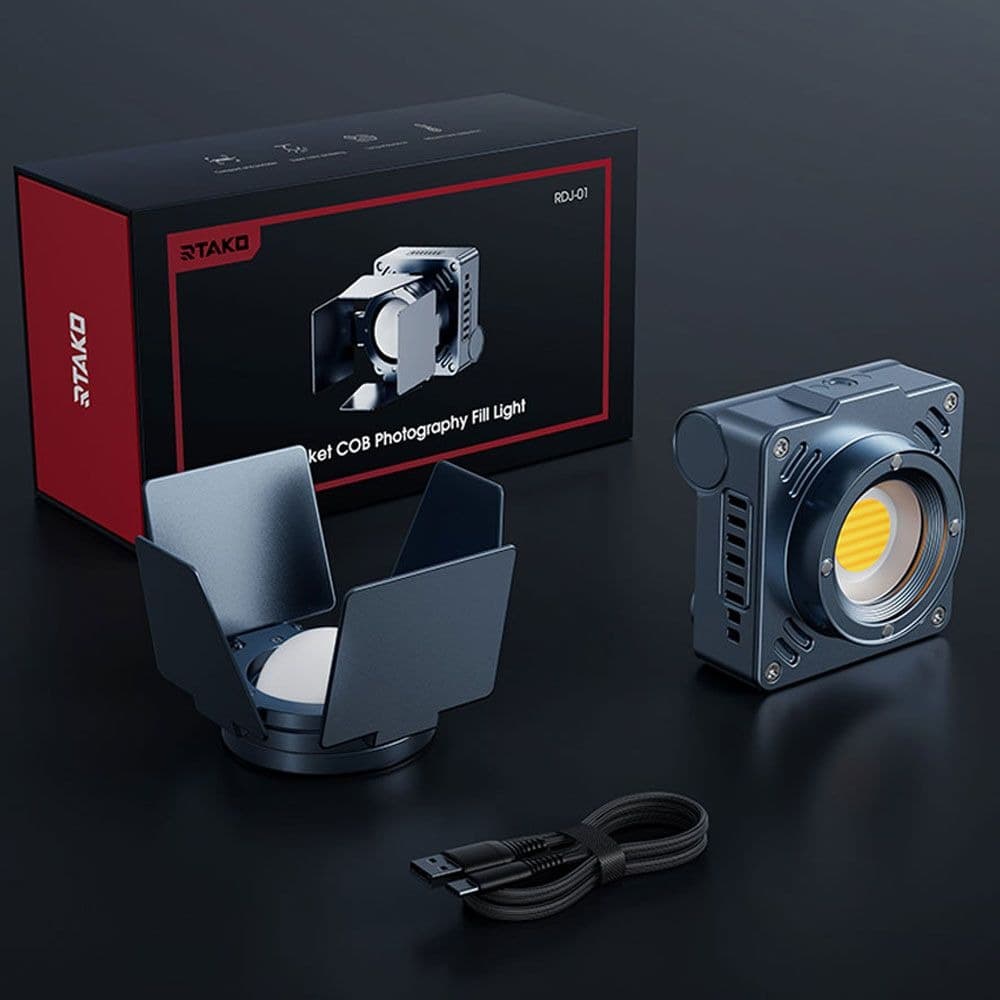 Rtako RDJ01 18W Pocket COB Photography Fill Light view 5