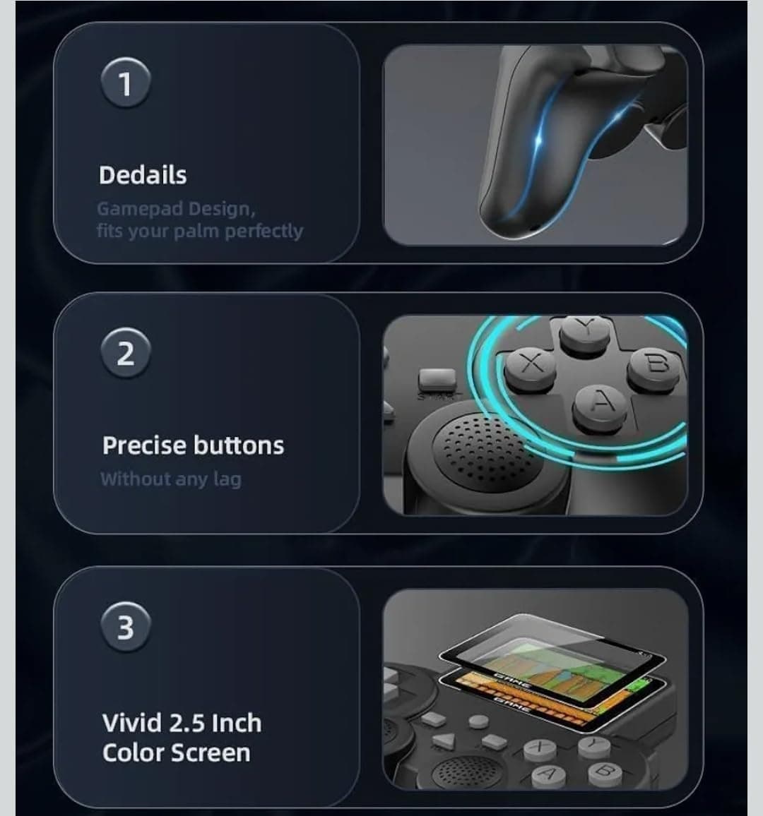S10 Controller Gamepad Digital Game Player With Built-in Screen Portable Gaming Console view 4