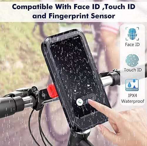 S806 Waterproof 360 Rotation Motorcycle Bike Mobile Phone Holder view 2